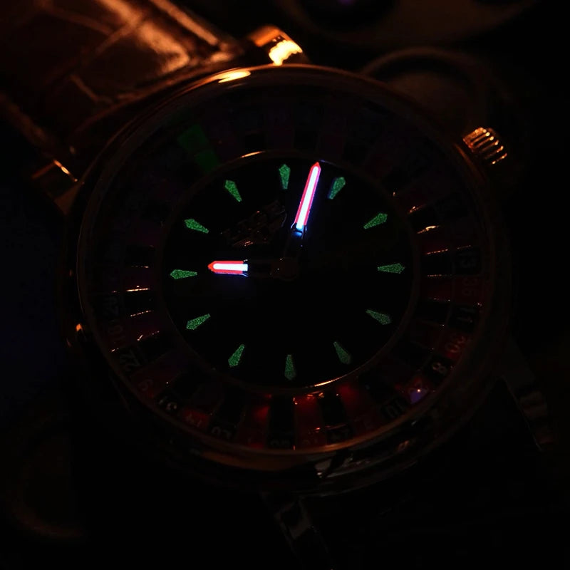 LIGE 2026 Creative Luxury Watches men Roulette Game Dial Fashion Men