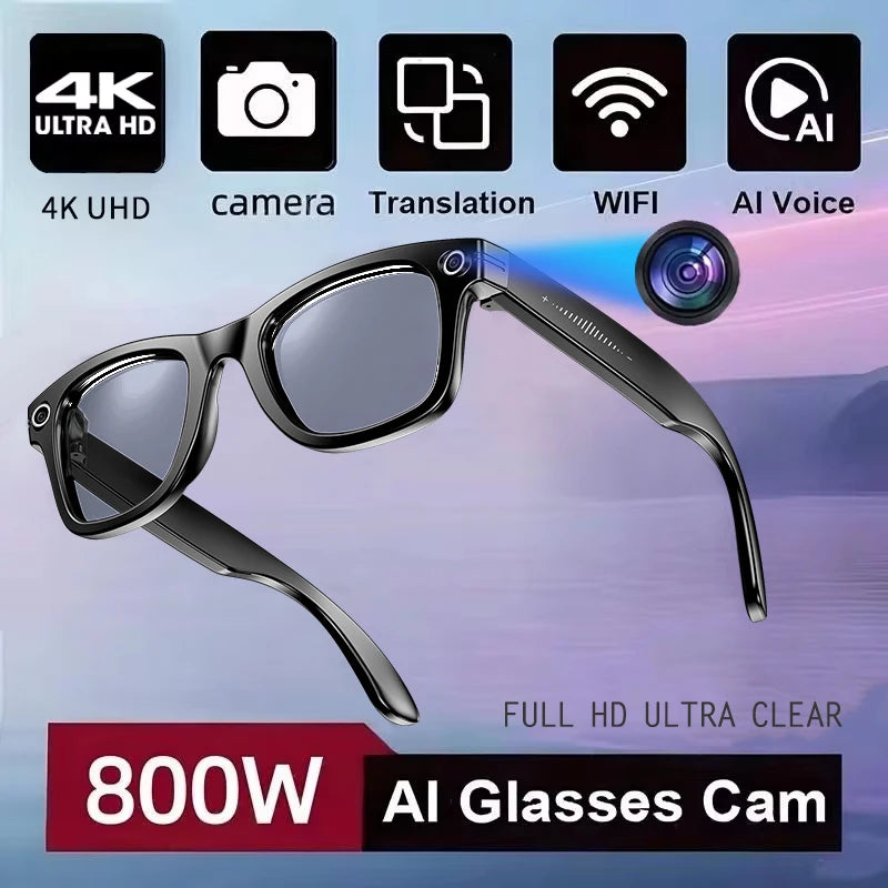 New 800W Camera AI Glasses Men