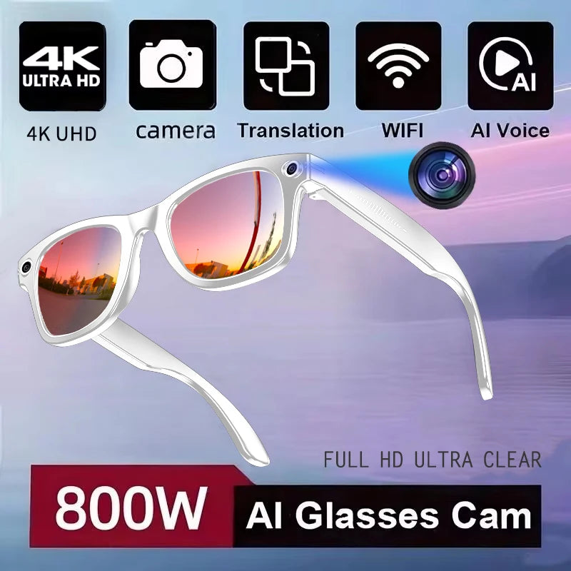 New 800W Camera AI Glasses Men